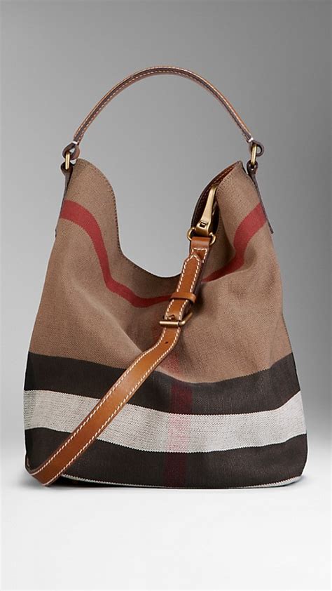 burberry canvas hobo|burberry hobo bag.